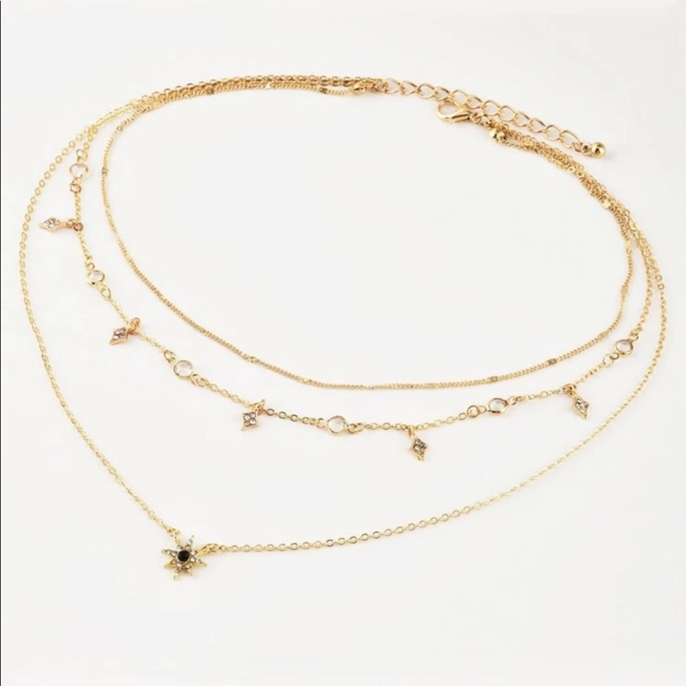 Restocked 🦋Star Charm Layered Chain Necklace - Picture 3 of 3